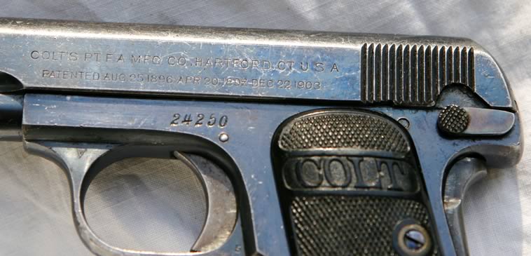 Deactivated_Colt_1908_25_vest_pocket_automatic_pistol