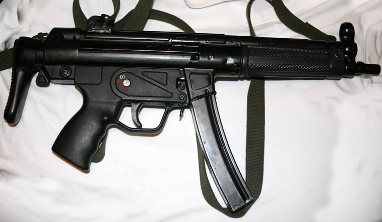 Deactivated Heckler And Koch Mp5 Submachine Gun