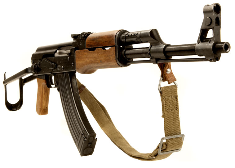 Deactivated folding stock AK47 Assault rifle with sling. 