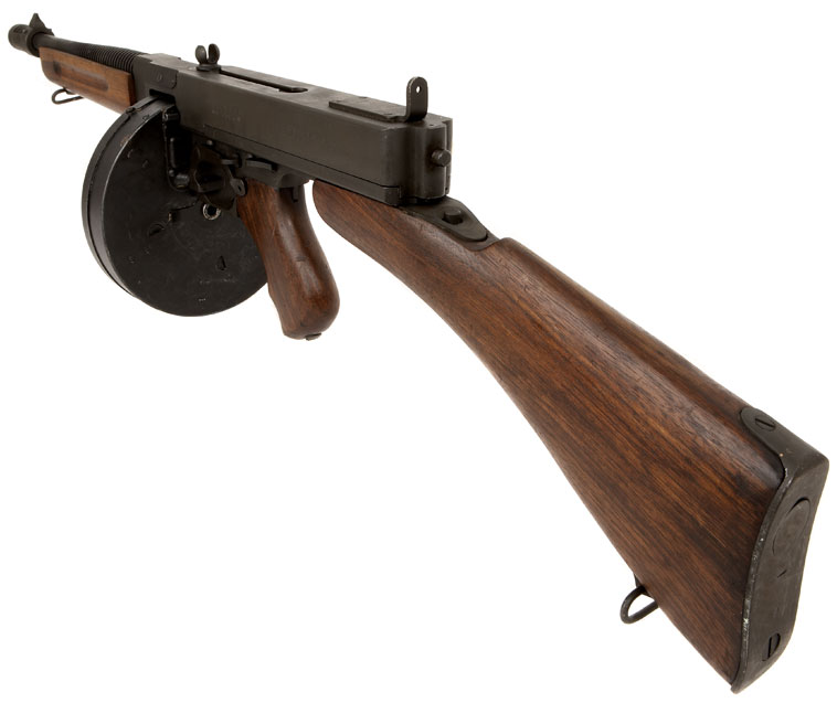 Deactivated 1928 A1 Thompson submachine gun. 