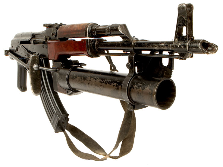 Deactivated AK47 With Grenade Launcher