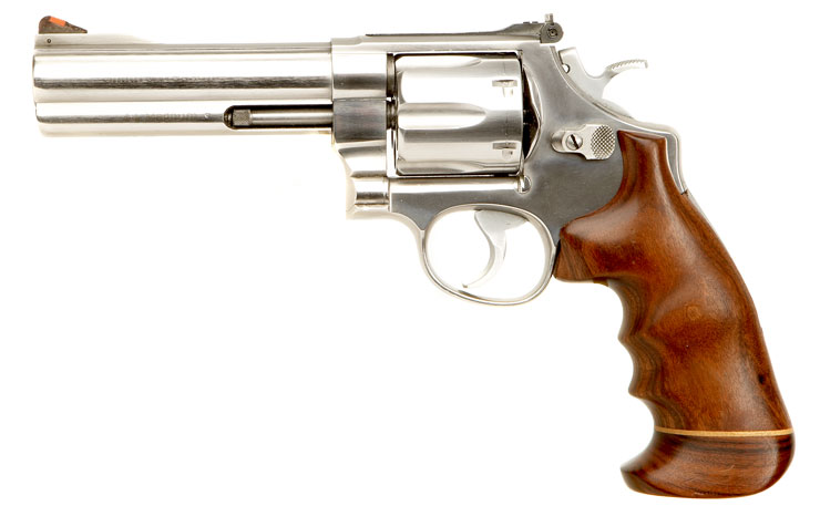 Deactivated Smith & Wesson .44 Magnum Revolver in Stainless