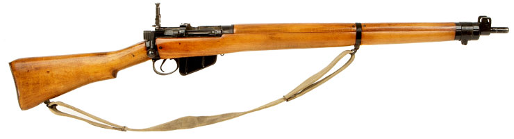 Deactivated WWII Lee Enfield No4 MKI* Long Branch 1942 Dated Rifle - Allied  Deactivated Guns - Deactivated Guns