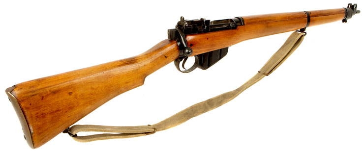 Deactivated WWII Lee Enfield No4 MKI* Long Branch 1942 Dated Rifle - Allied  Deactivated Guns - Deactivated Guns
