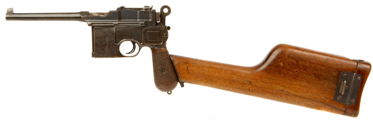 Very Rare Early Mauser C96 Pistol with Shoulder Stock