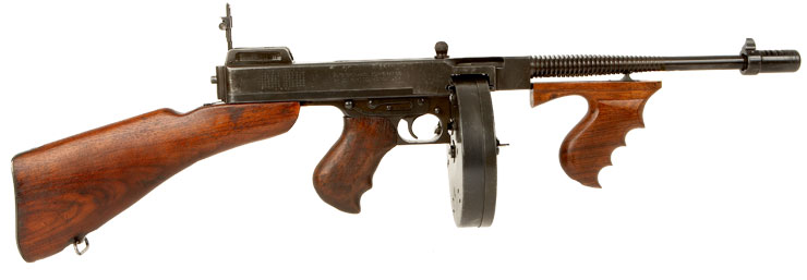 Deactivated WW2 Thompson 1928A1 Submachine Gun