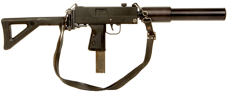 Rare Deactivated Old Spec Ingram MAC-10 Machine Gun fitted with Suppressor