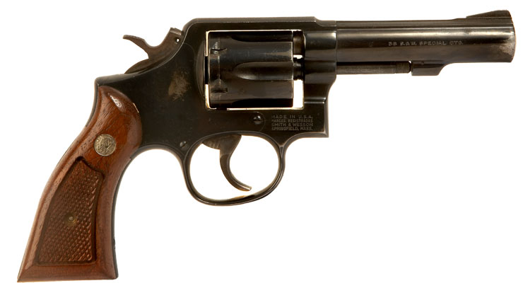 Deactivated Smith & Wesson model 10-8 .38 Heavy barrel revolver