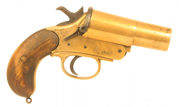 Deactivated 1914 Dated Webley & Scott MKIII Flare Pistol