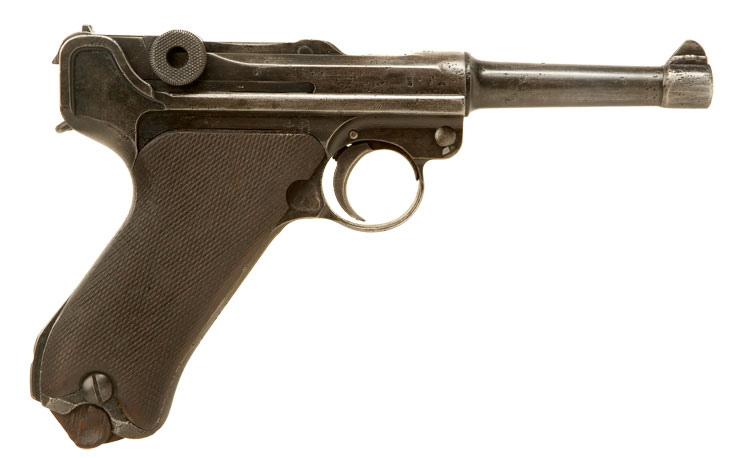 Deactivated Old Spec WWI Luger Dated 1915 With Regimental Markings