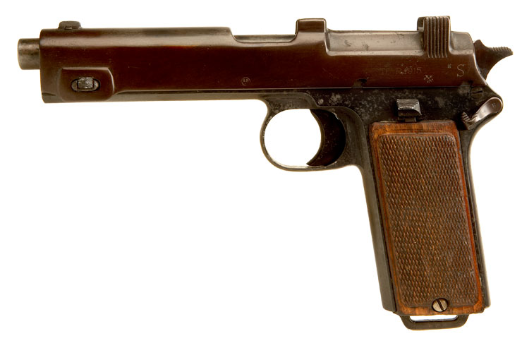 Deactivated First World War Austrian Steyr Hahn M1912 Automatic Pistol