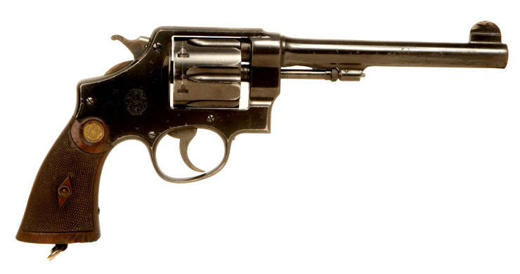 Deactivated WWI British issued Smith & Wesson .455 Second Model Revolver