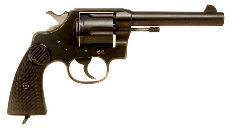 Deactivated WWI Colt New Service Revolver Chambered in .455 Eley