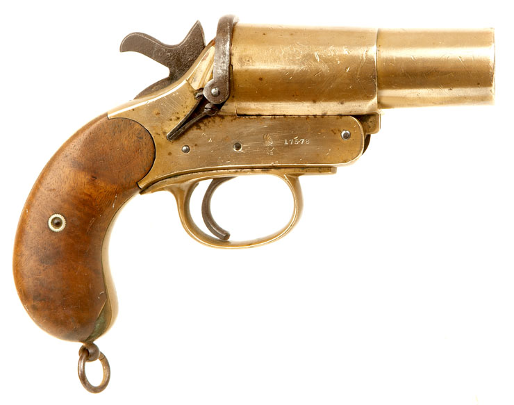 First World War Webley & Scott Brass Flare Pistol