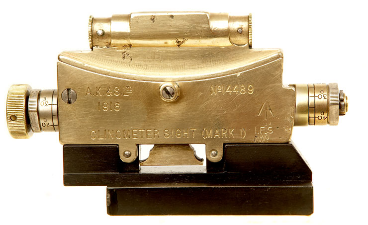 First World War Vickers Machine Gun Clinometer MKI