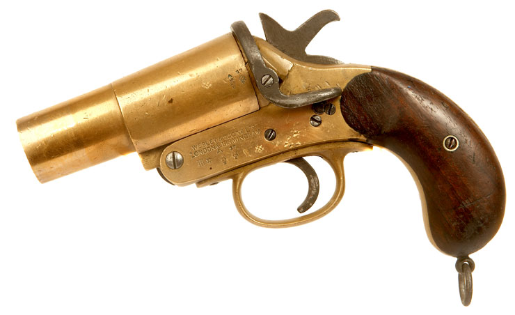 Deactivated First World War WWI Webley & Scott MKIII* Flare Pistol