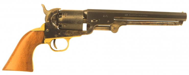 Deactivated Italian made 1851 Colt Navy .36 Revolver.