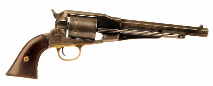 Rare US Remington New Army Revolver - Factory Converted