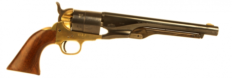 Pietta Western 1860 Army 9mm blank firing revolver.