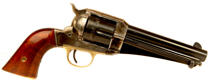 Deactivated Italian Remington 1875 SA Army Revolver