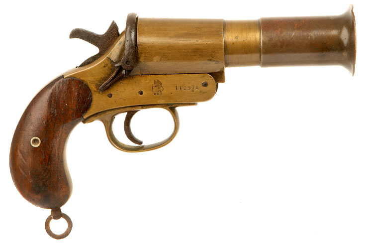 An original WWI Webley & Scott Flare Pistol dated 1918