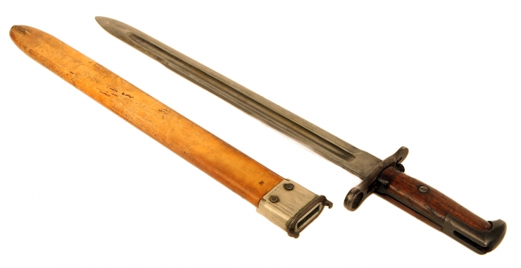 Rare WW1 US M1905 Rifle Bayonet & Scabbard for the Springfield M1903