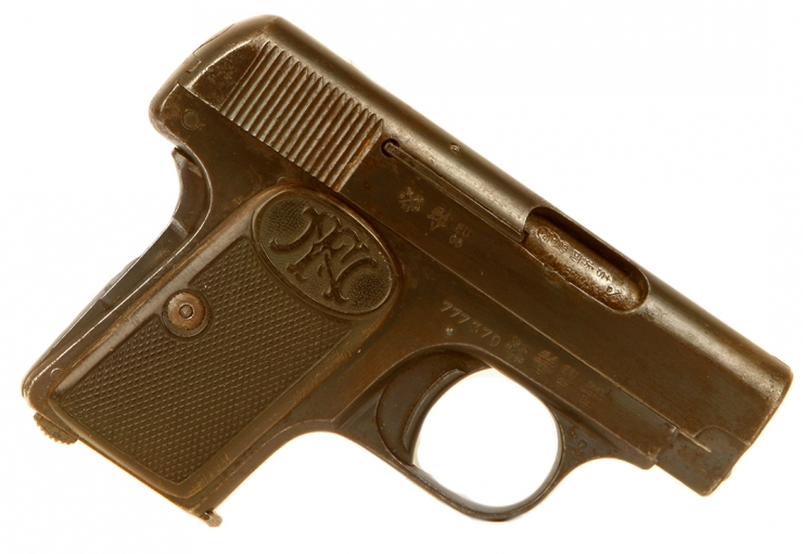 Deactivated Browning model 1906 vest or pocket pistol