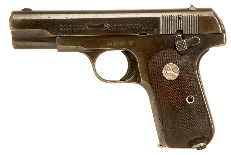 Extremely Rare Deactivated Colt 1908 Shanghai Municipal Police