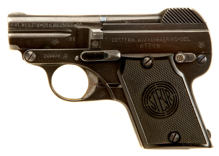 Deactivated Steyr Pocket Pistol Model 1909