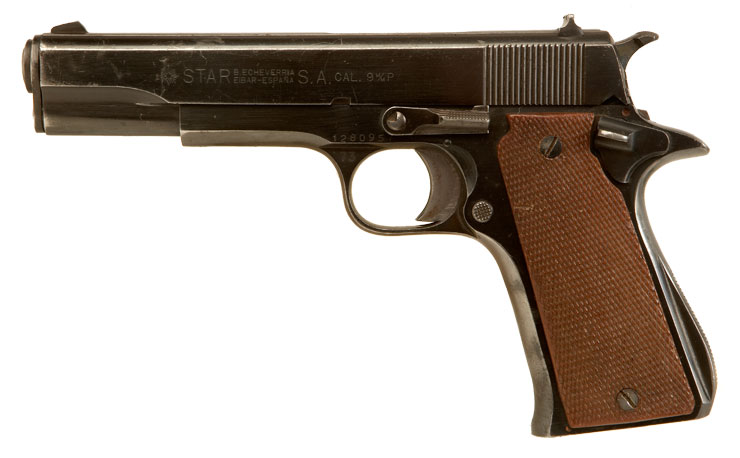 Deactivated Star SA Model B Super 9mm Pistol
