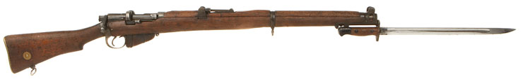 Deactivated WWI BSA SMLE with Bayonet