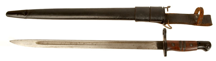 A Completely Mint Condition WWI Winchester M1917 Bayonet & Scabbard