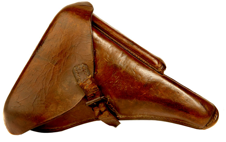 First World War Imperial German Army PO8 Luger leather holster.