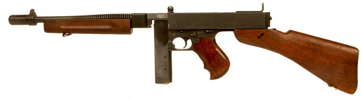 Deactivated WWII US Thompson 1928A1 Submachine Gun