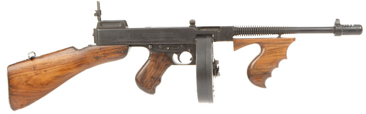 Deactivated WWII Thompson 1928A1 Submachine Gun Old Spec