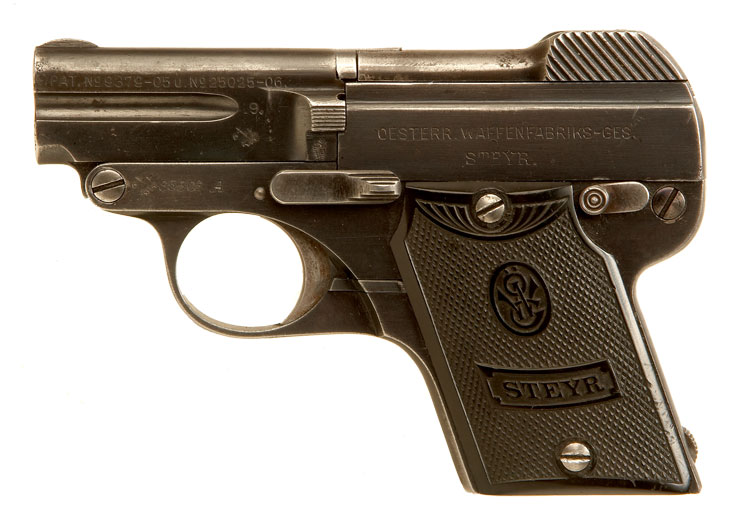Deactivated Steyr Model 1909 Pistol