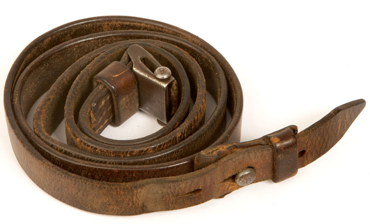 An original WWII German K98 leather sling