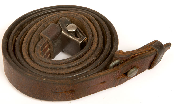 An original WWII German K98 leather sling.