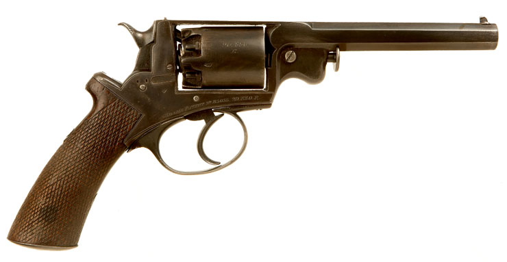 Military Marked Beaumont Adams percussion revolver chambered in .44.