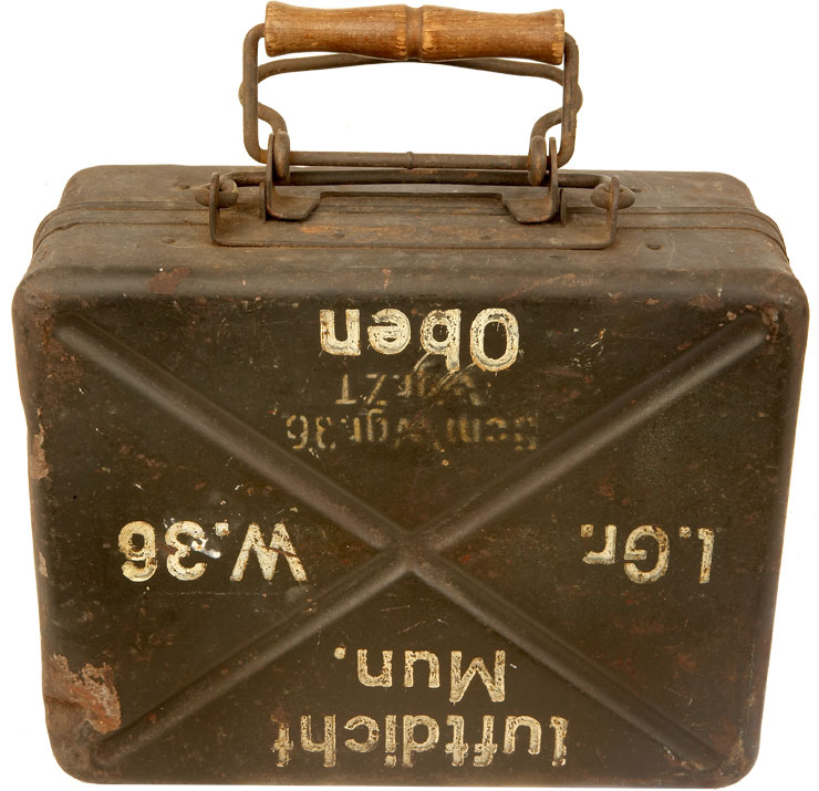 WWII Nazi 50mm Mortar Bomb Transit Box