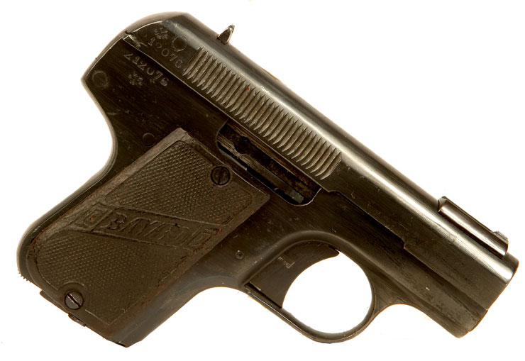 Deactivated First World War 1908 Pieper Bayard Pocket Pistol