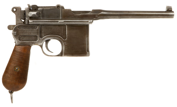Deactivated WWI Mauser C96 Broom Handle