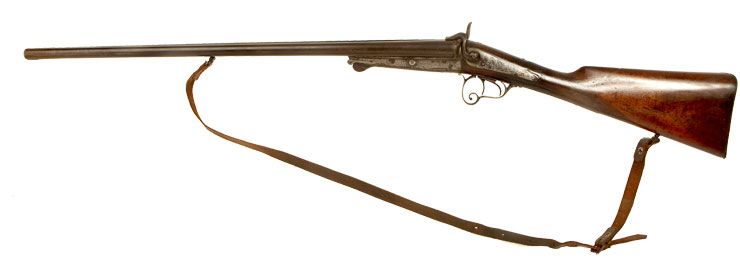 1800's French Double Barrel Pinfire Shotgun