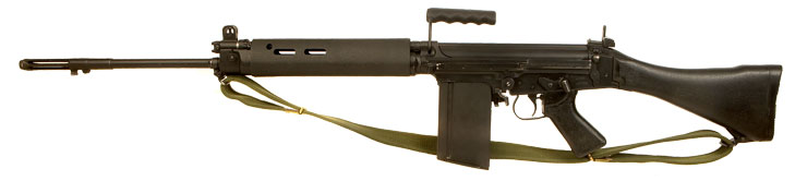 Deactivated British Manufactured SLR L1A1 Rifle.