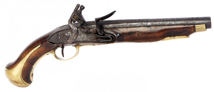 Joseph Lamotte Flintlock Pistol circa 1760  (French Revolution era).