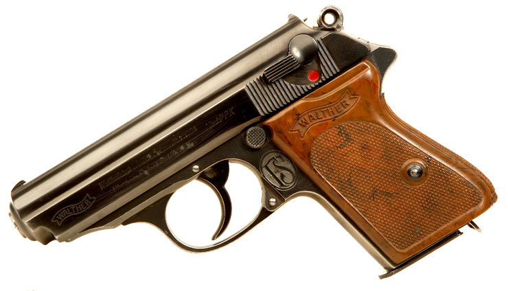 Deactivated RARE WWII Engraved Walther PPK Pistol