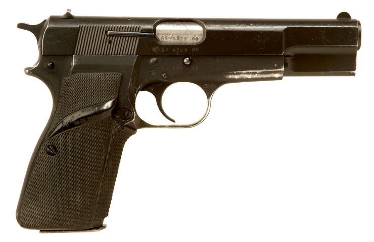 Deactivated Browning High Power Auto Pistol chambered in 9mm
