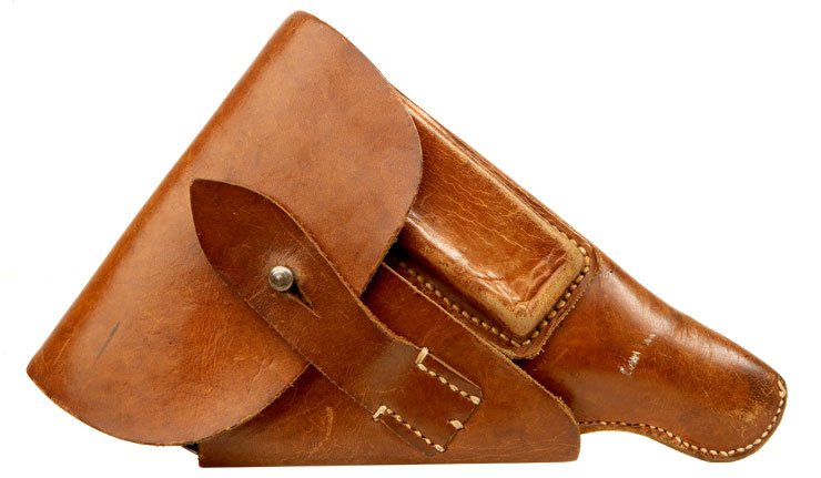 WWII German Mauser HSc Pistol Leather Holster