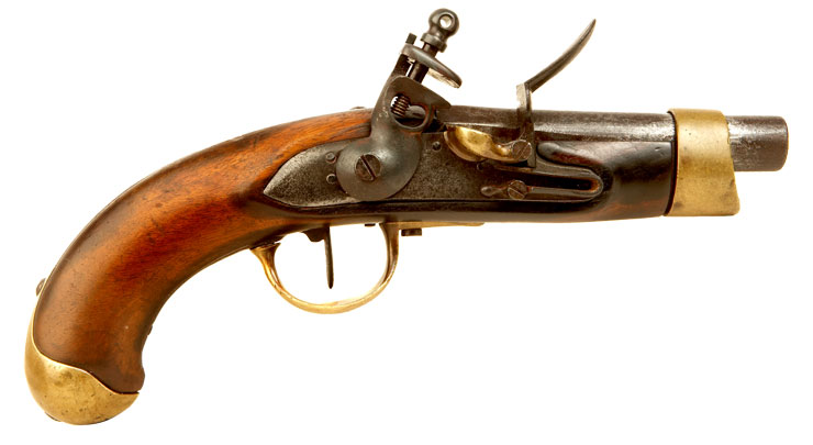 Napoleonic war period German manufactured French model AN XIII Flintlock pistol by Pistor