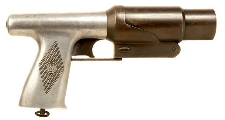 Deactivated Rare WWII Era US Navy R.F. Sedgley Inc. 37mm flare pistol